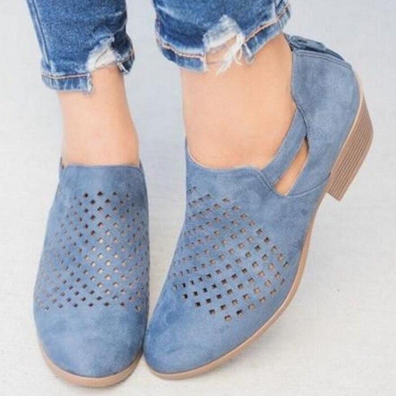 Sapatos femininos de verão em malha respirável, estilo slip-on, modelo Oxford, tênis feminino.