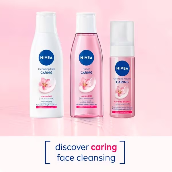 NIVEA nomierinošais tīrīšanas pieniņš<br>200ml - Sausai ādai