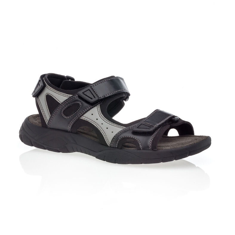 Schwarze Herren-Sandalen / Zehenfreie Schuhe
