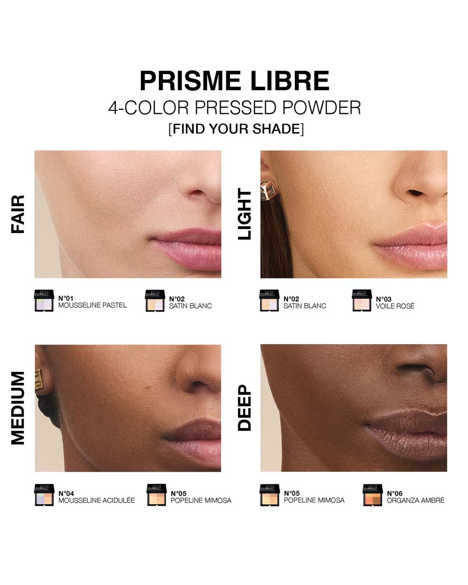 GIVENCHY COSMETICS PRISME LIBRE PRISME LIBRE PUDRĂ PRESATĂ 4 CULORI