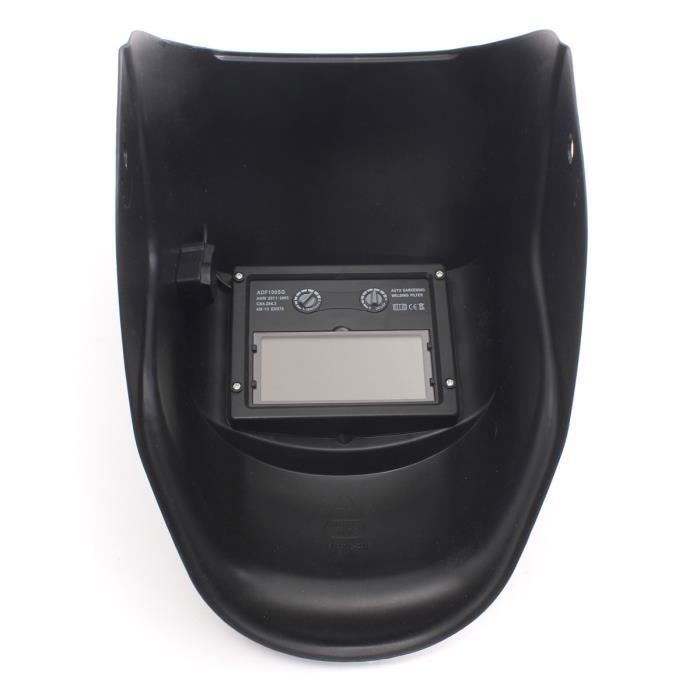 Máscara de soldadura negra de oscurecimiento variable con filtro LCD de oscurecimiento automático para soldadores ARC TIG MIG.
