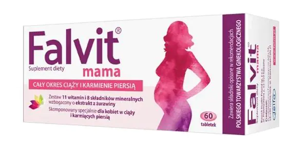 Falvit Mama, Suplement diety na cały okres ciąży i karmienia piersią, Tabletki