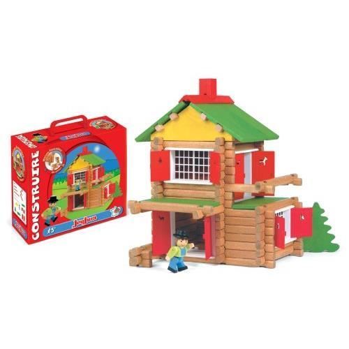 Holzbaukasten – JEUJURA – Mein Holzchalet – 135 Teile – Unisex – Für drinnen