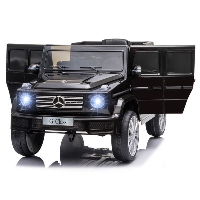 HOMCOM officially licensed Mercedes 12V electric ride-on car for children with parental remote control, max speed 5 km/h - black
