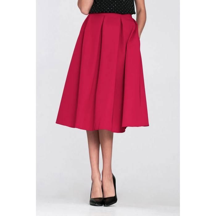 Jupe midi évasée femme Nife