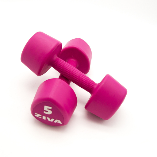  x 5 kg Ziva Chic Studio Pink Hanteln