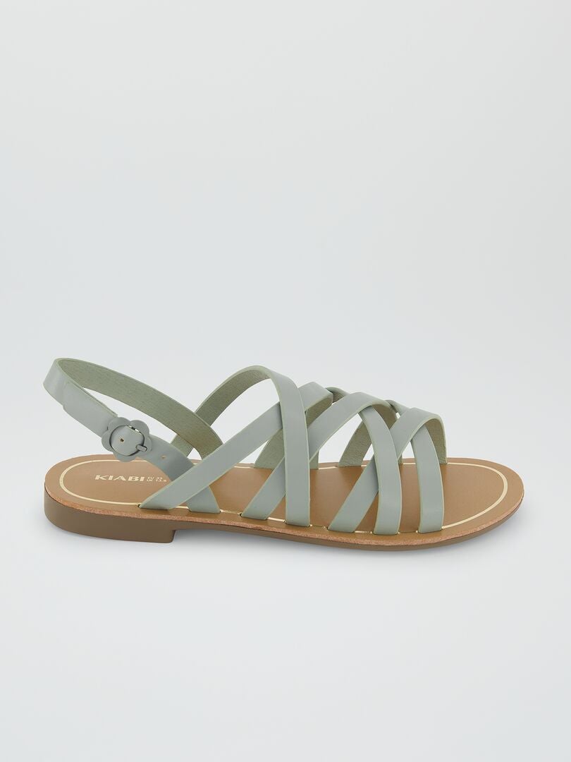 Sandalen met bandjes - GROEN