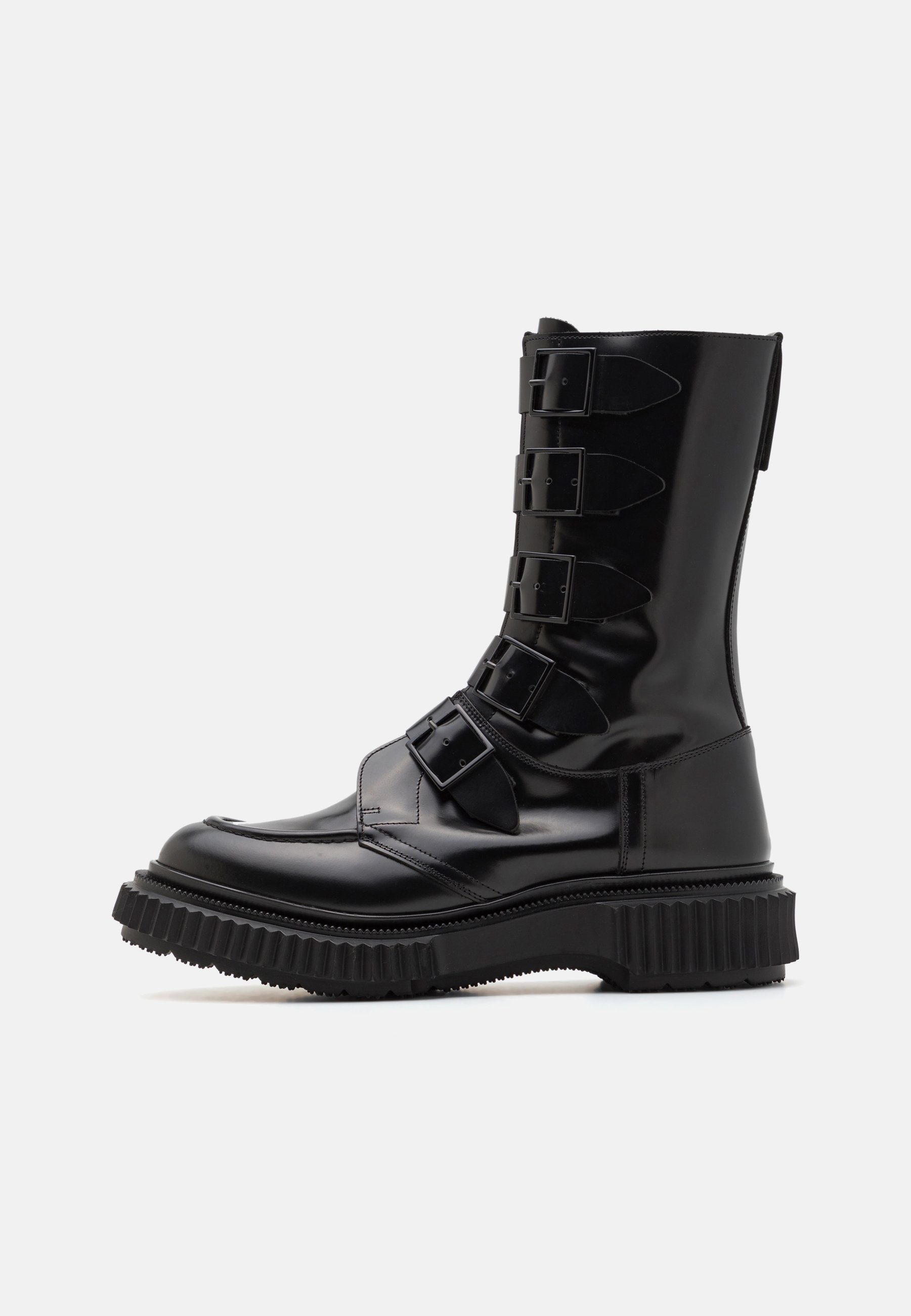 Adieu TYPE 208 UNISSEX - Bota de cano curto estilo cowboy/motoqueiro - preta