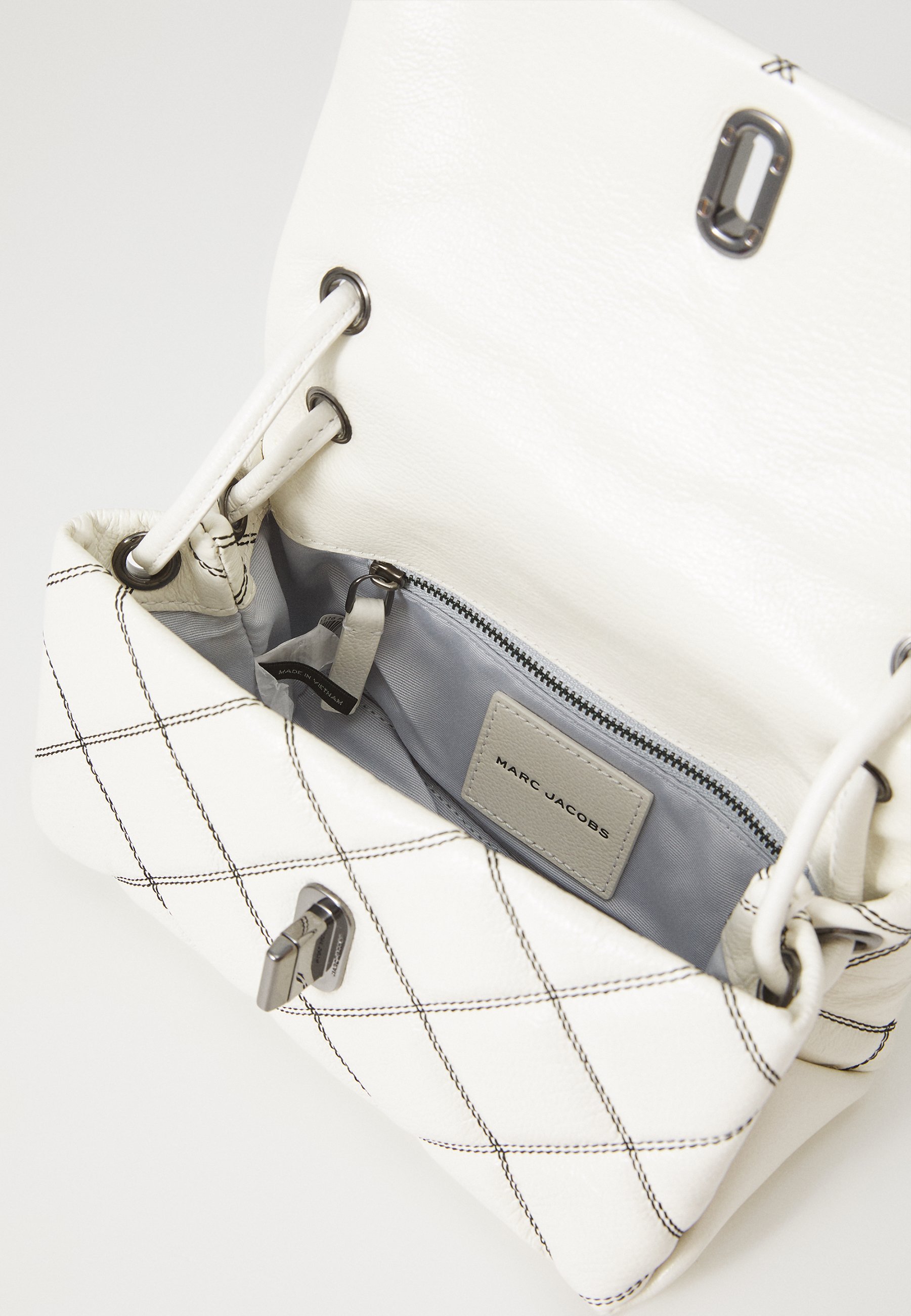 MARC JACOBS THE MINI SHOULDER - Handtas - wit/zwart