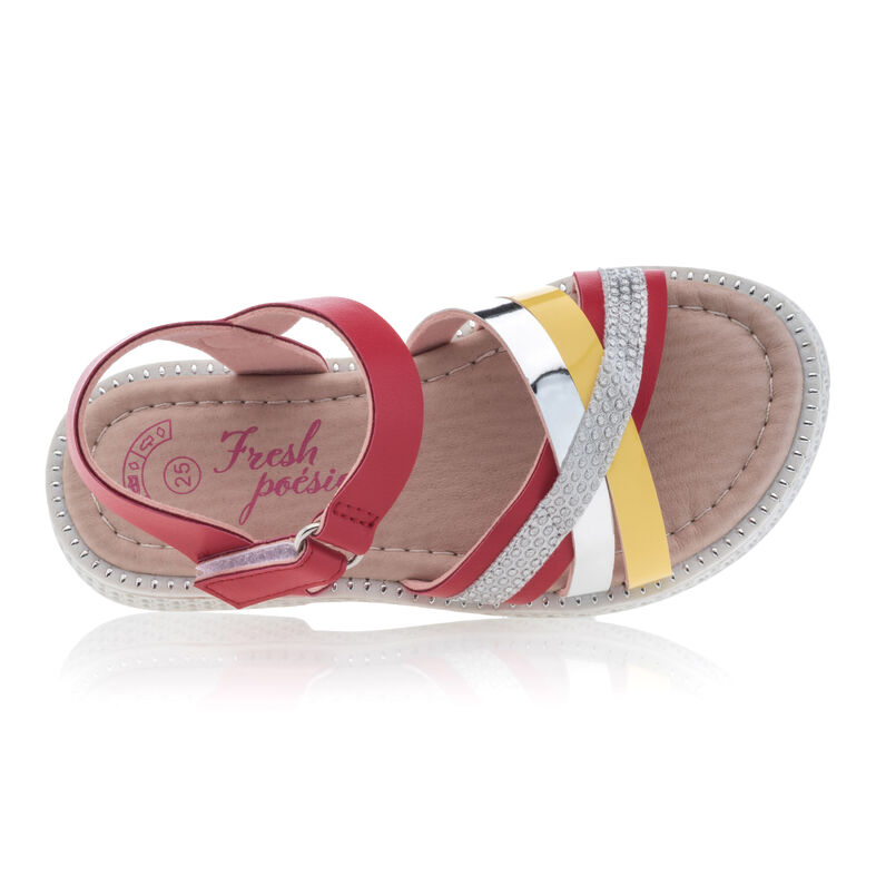 Sandalias/Zapatos abiertos rojos para niñas