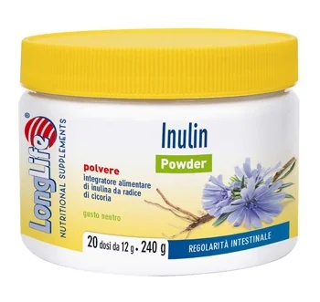 LONG LIFE Poudre d'inuline LongLife Complément alimentaire pour la santé intestinale 240 g Régularité