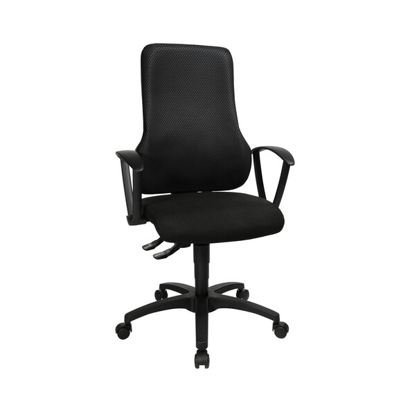 Wellness office swivel chair with armrests
