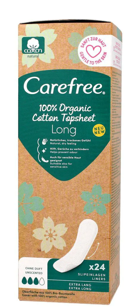 Carefree Organic Cotton Wkładki Higieniczne