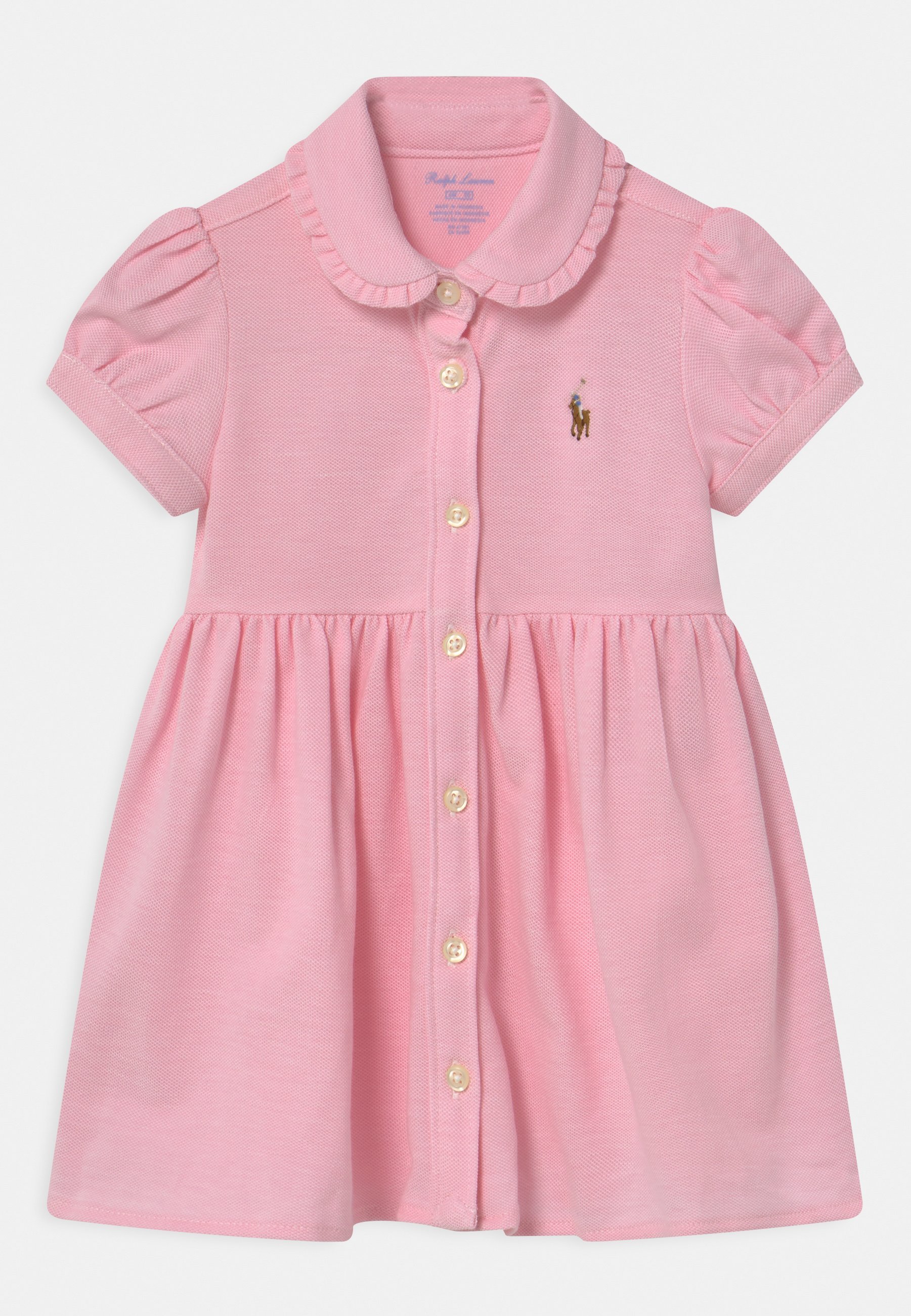 Polo Ralph Lauren effen Oxford jurken - Dagjurk - karamelroze