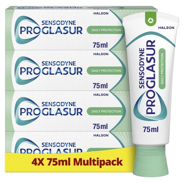 Sensodyne Proglasur dnevna zaščita večnamenska zobna pasta<br>4 x 75 ml
