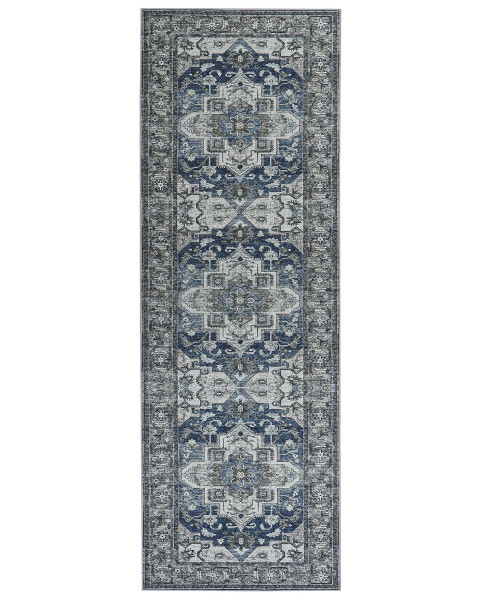 Orientalny dywan chodnikowy 80x240 cm szary
