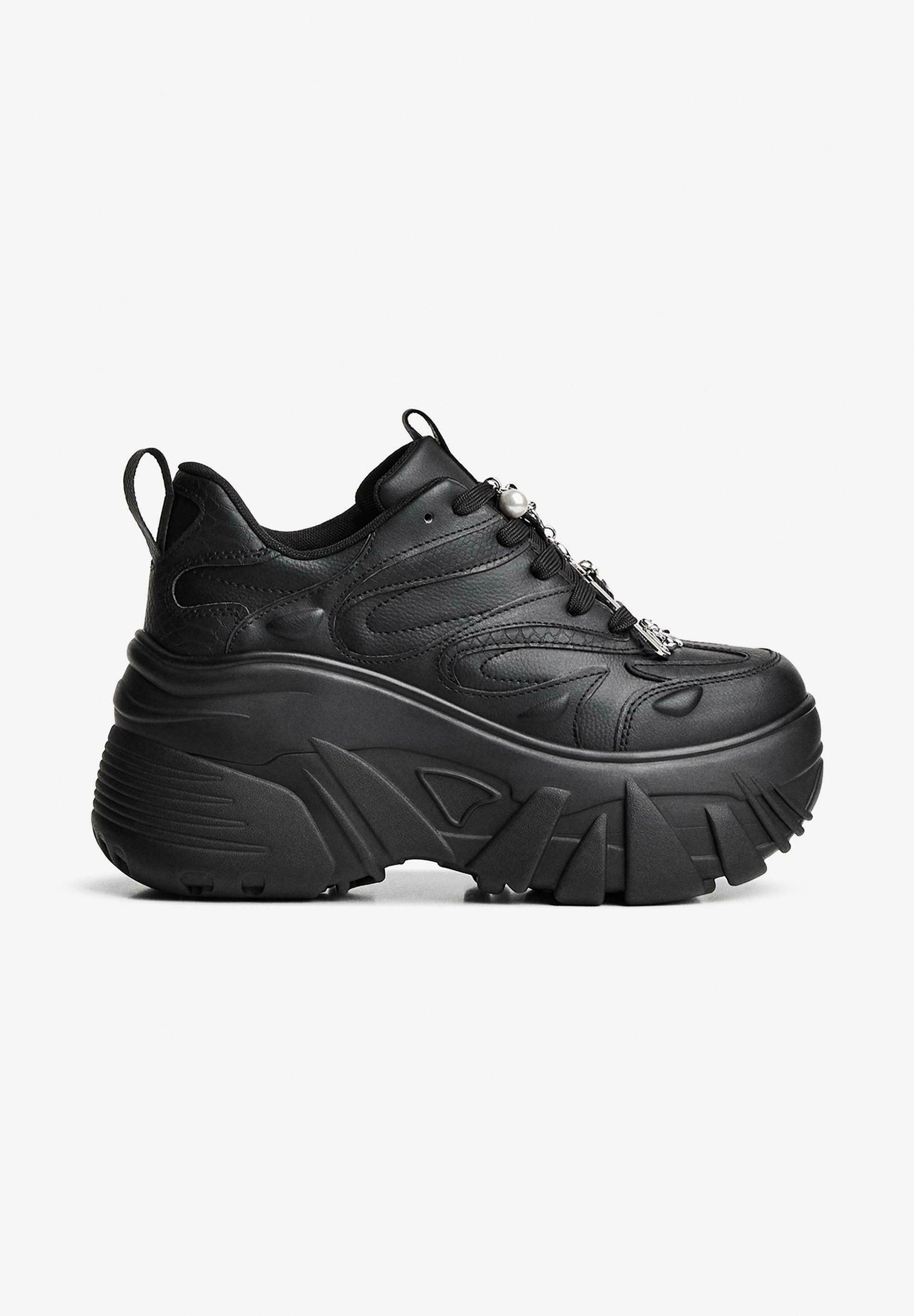Bershka PLATFORM - Scarpe da ginnastica - nere