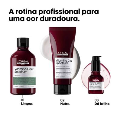 L'Oréal Professionnel Vitamino Color Spectrum Green -shampoo, tummanruskea hiusväri, 300 ml