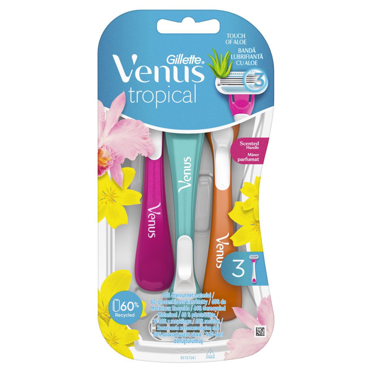 Gillette Venus Tropical Women's Razors 3 pcs