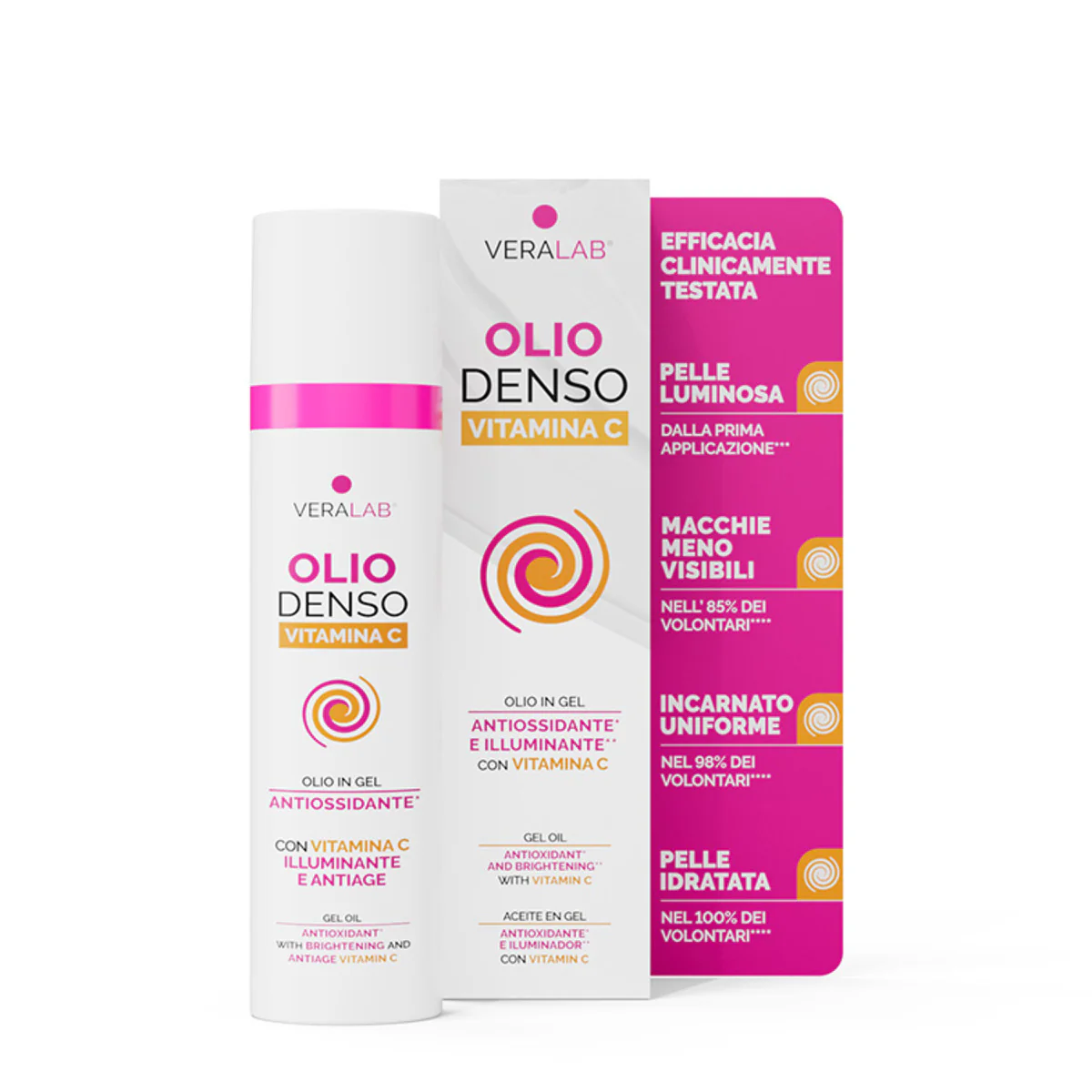 Detergenti Viso  Olio Denso Vitamina C - Olio detergente viso, Gel viso idratante