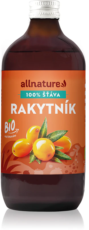 Allnature Bio šťava z rakytníka morského 100% organická