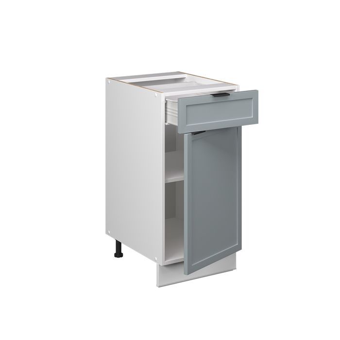 Mobile da cucina Vicco Fame-Line 40 cm senza PT, azzurro-grigio chiaro, bianco 50594