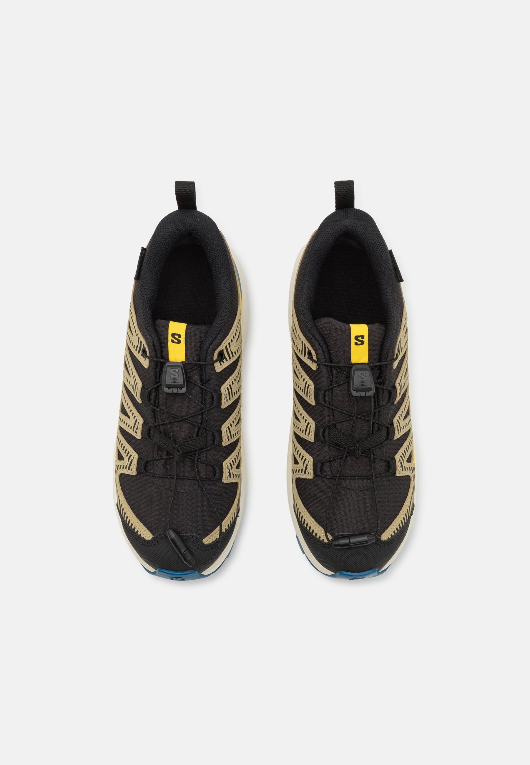 Salomon XA PRO V8 WATERPROOF UNISEX - Wandelschoenen - zwart/grijsgroen/poedergeel