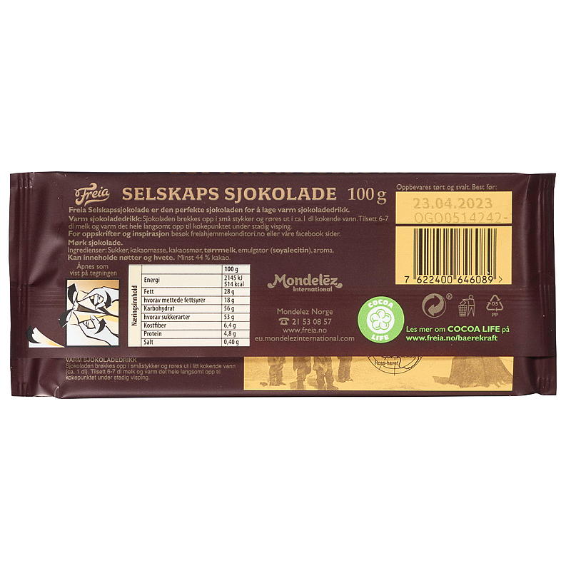 Freia Company chocolade 100 g, Freia