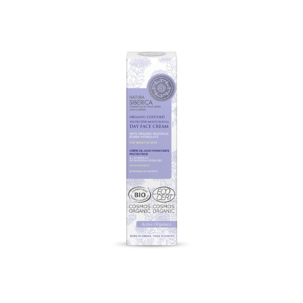 Natura Siberica Crème de Jour BIO Hydratante Protectrice Peaux Sensibles à la Rhodiola Rosea