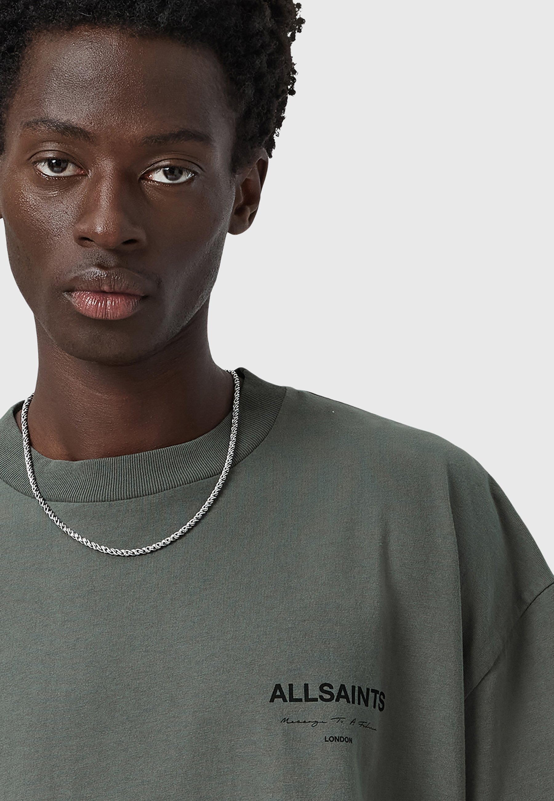 AllSaints FUTURE CREW - Bedrucktes T-Shirt - Magengrün