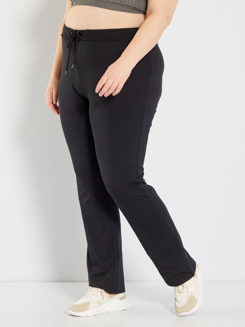 Calça de moletom leve em malha - preta