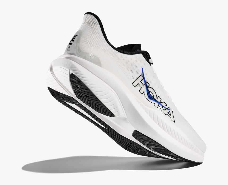 HOKA Mach 6 Branco / Ultramarino