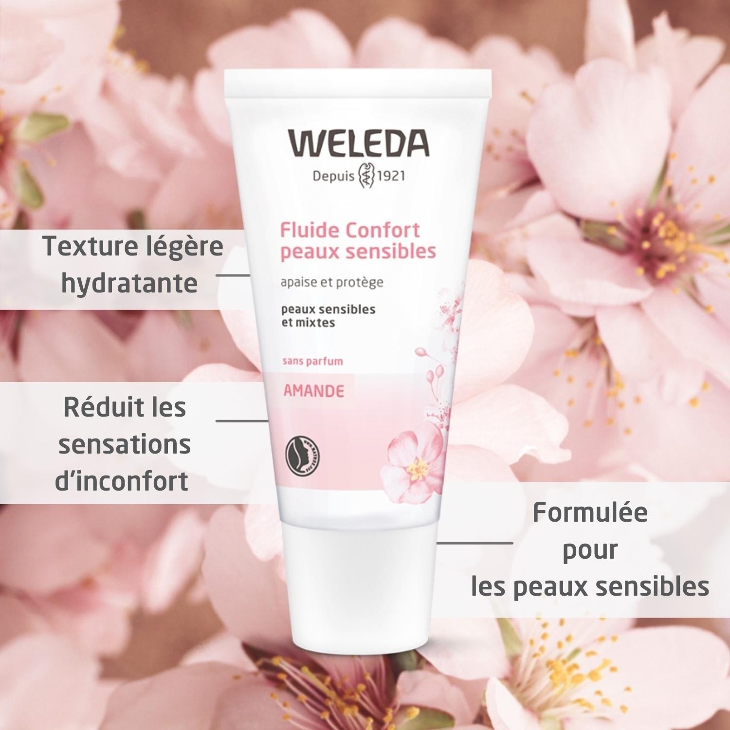 Weleda AMANDE Fluide Confort peaux sensibles -30 ml