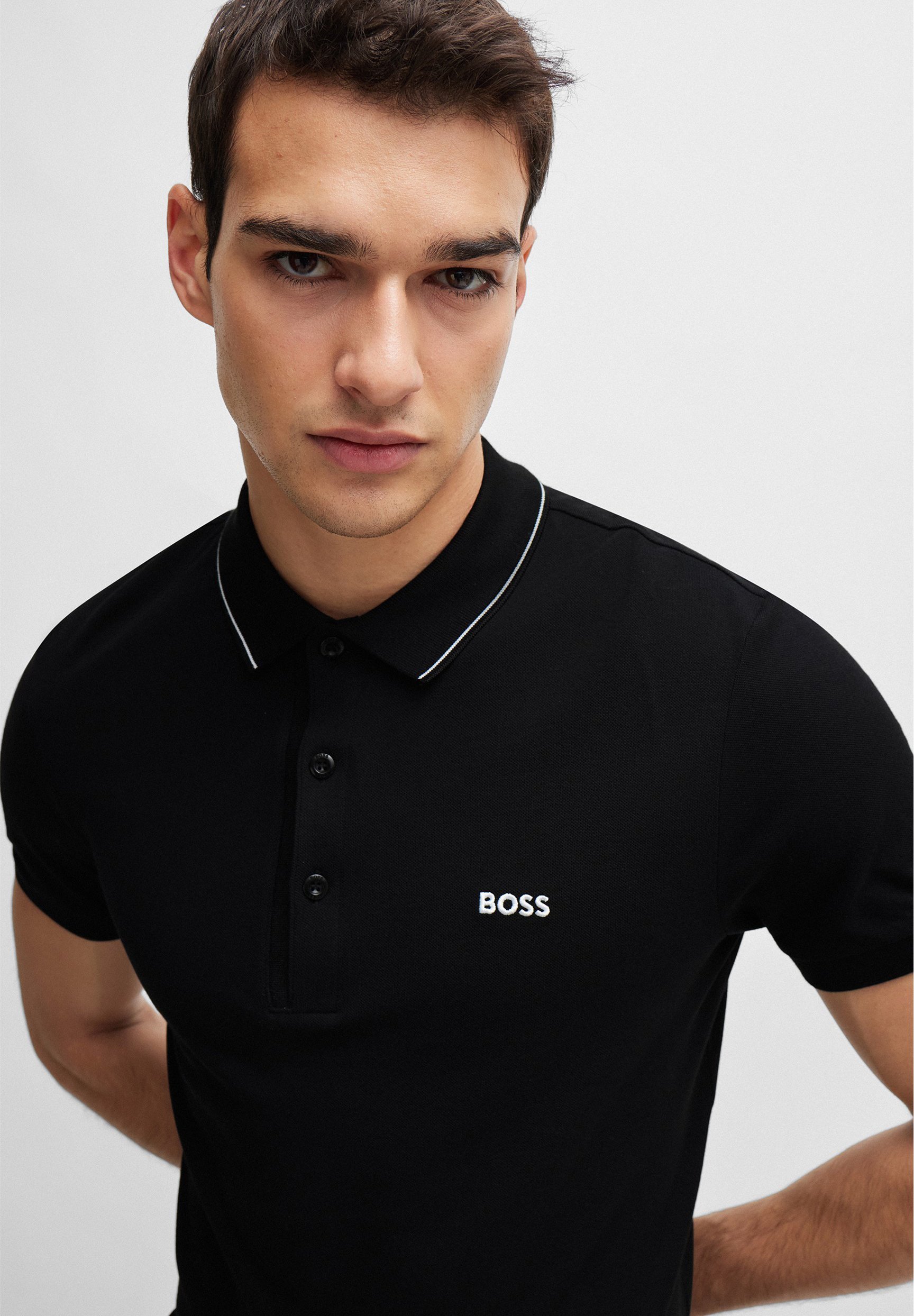 BOSS PAULE - Poloshirt - zwart
