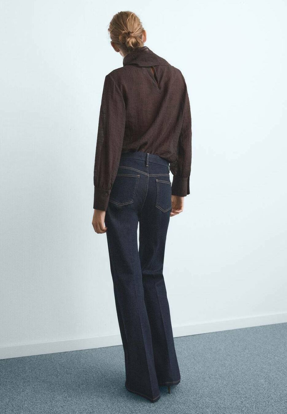 Mango Bootcut jeans - open blauw