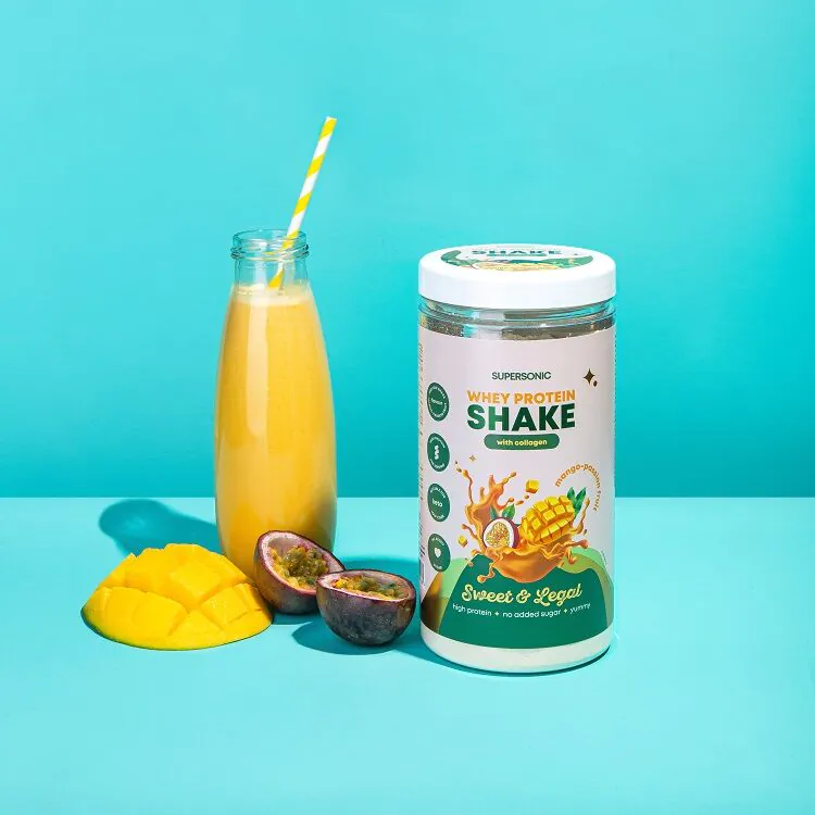 Supersonic Sweet&Legal Shake proteinowy smak mango z marakują