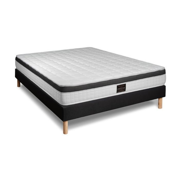 Colchón Superior Set de 140x200 cm con espuma viscoelástica, 3 zonas y base de listones.