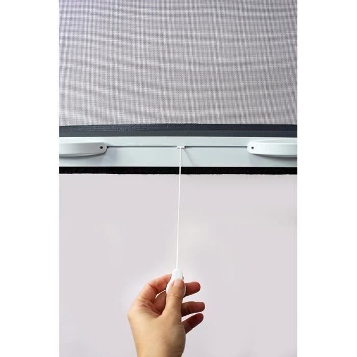 Set di 2 zanzariere per finestre, L125 x H145 cm, in alluminio laccato bianco - Tagliabili su misura in larghezza e altezza.