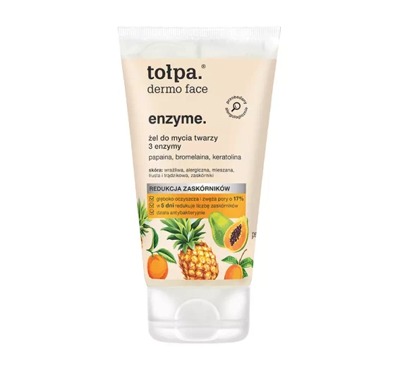 Tołpa Dermo Face enzyme żel do mycia twarzy 3 enzymy 150ml