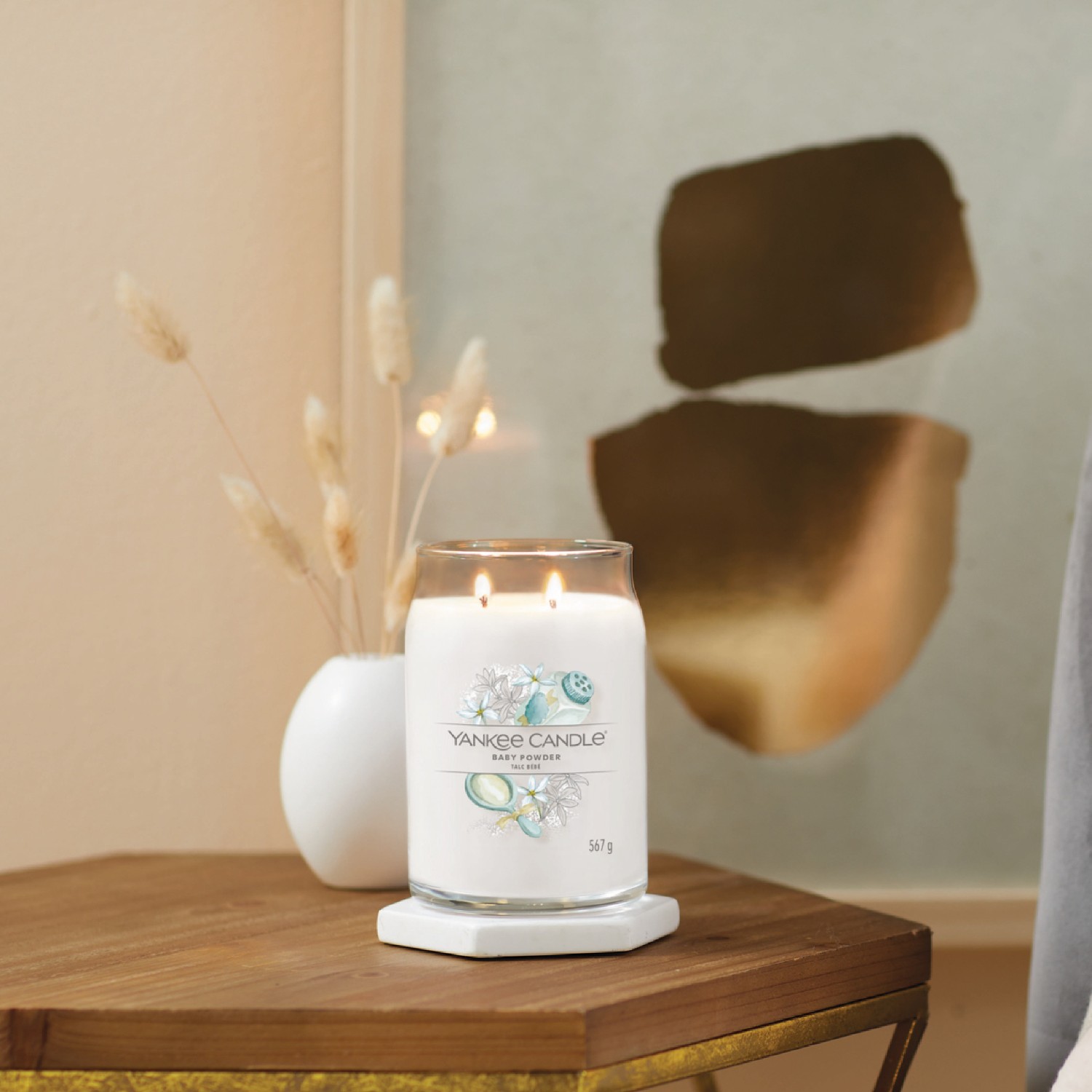 YANKEE CANDLE Grande Jarre Talc Bebe