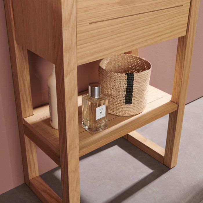 Mueble de baño ATOLL con lavabo blanco