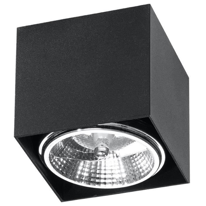 Plafoniera a LED - BLAKE - Loft moderno - Nero - 1x40W - Design contemporaneo