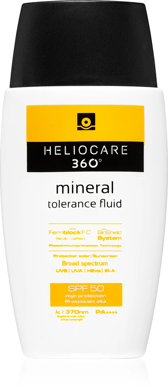 Heliocare 360° Mineral Tolerance Fluido protetor mineral para o rosto FPS 50