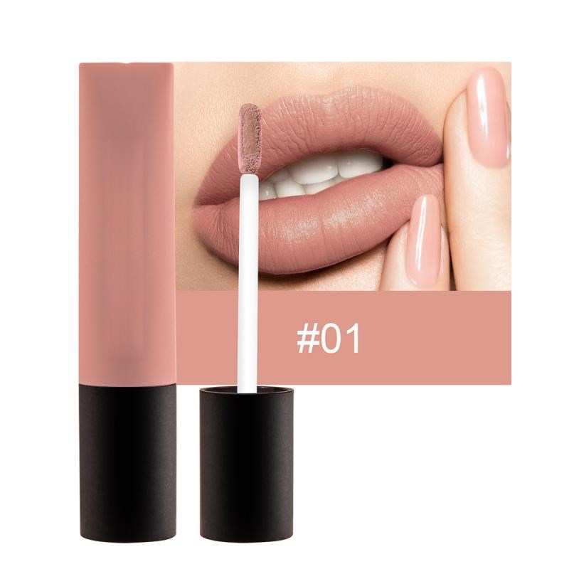Rossetto liquido opaco effetto velluto, lucidalabbra antiaderente, idratante, perlato, tinta labbra TSLM1