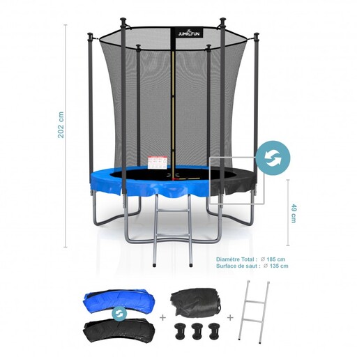 Cama Elástica  Jump4fun Classique Ø185 Cm- 6ft