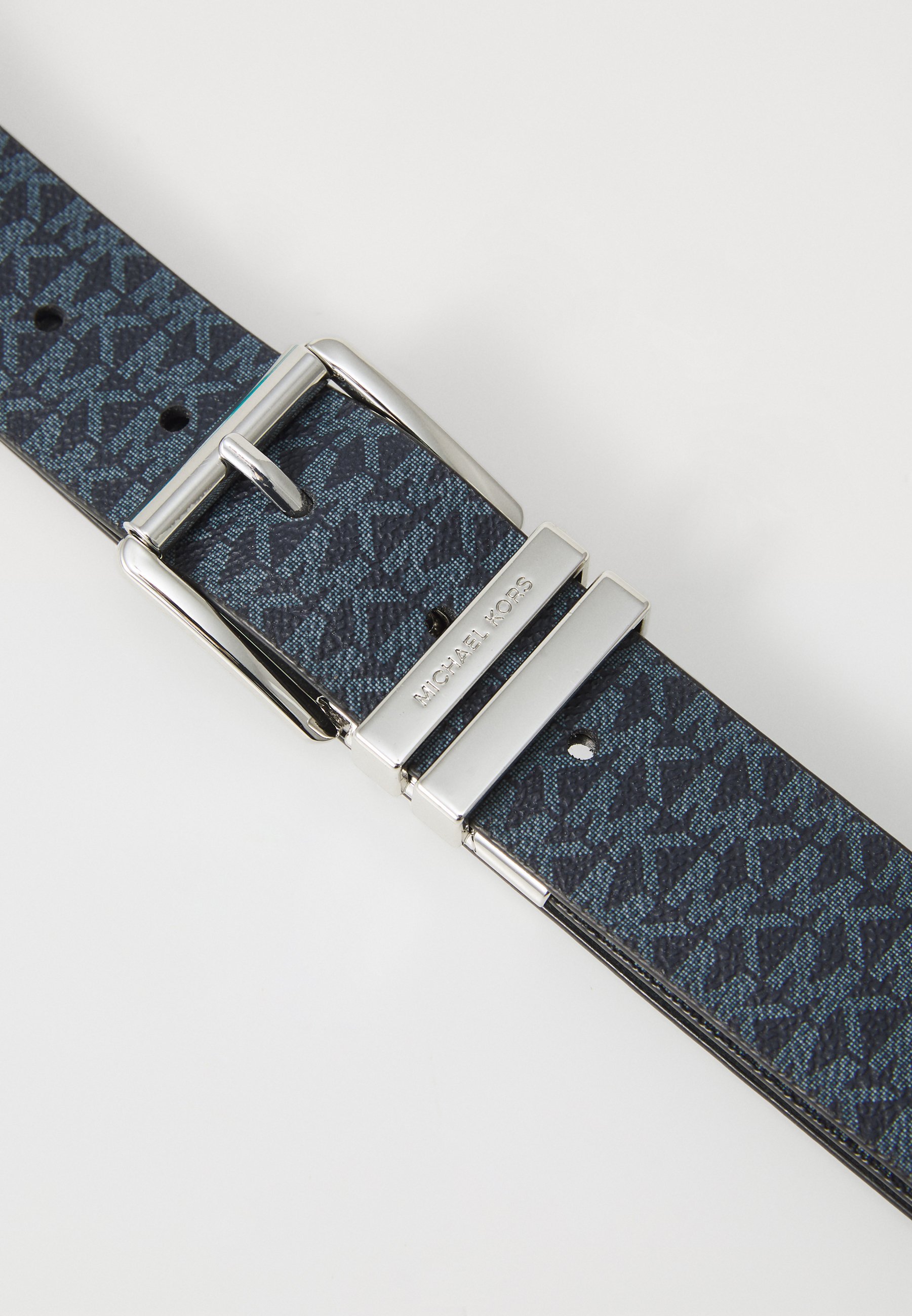 MICHAEL Michael Kors OMKEERBARE RIEM MET AFGEVLAKTE RAND - Riem - donker chambray