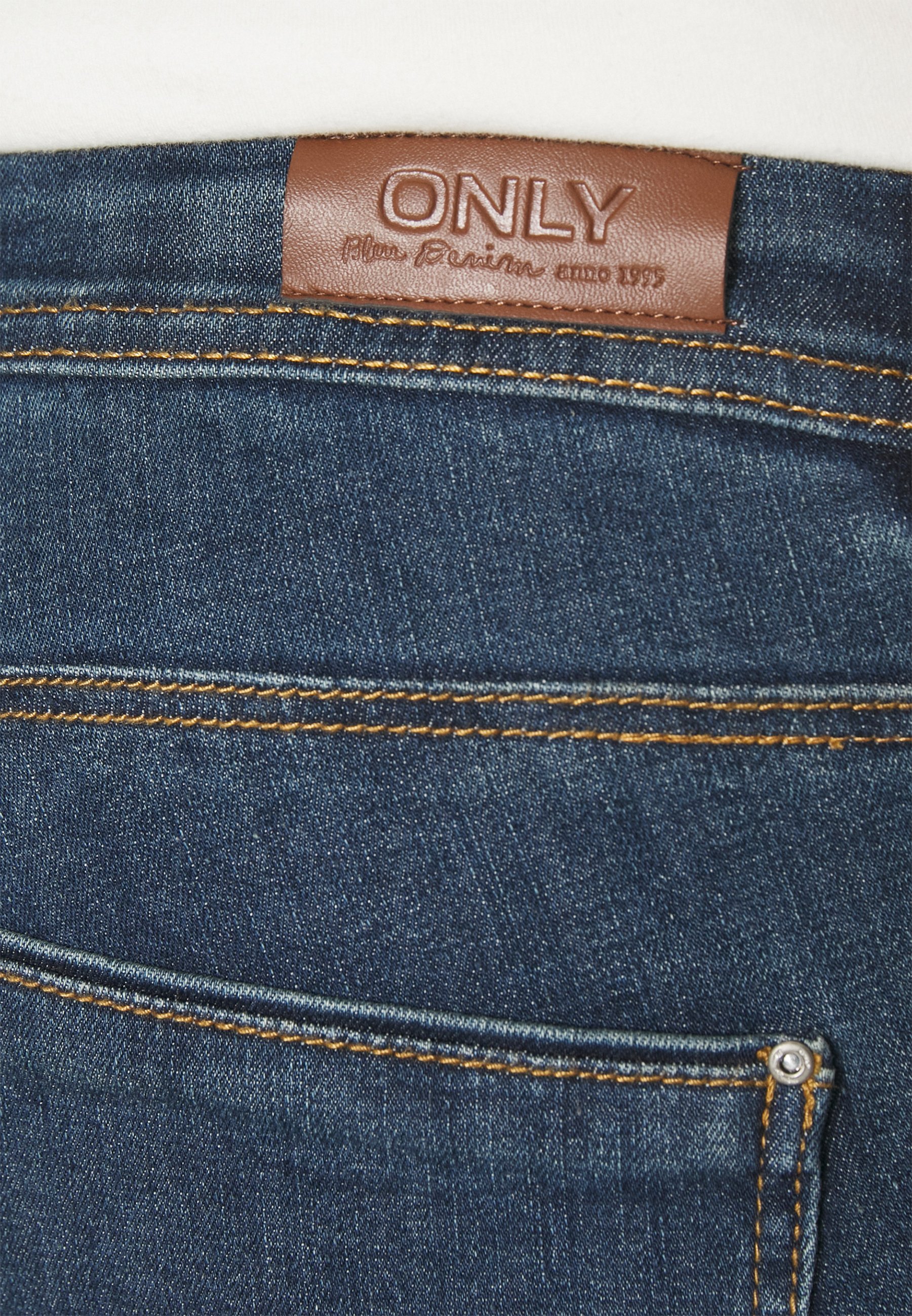ONLY MATERNITY OLMWAUW MID - Skinny Fit jeans - donkerblauwe denim