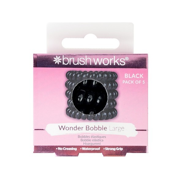 Brushworks Wonder Bobble Stor Svart (Pakke med 5)