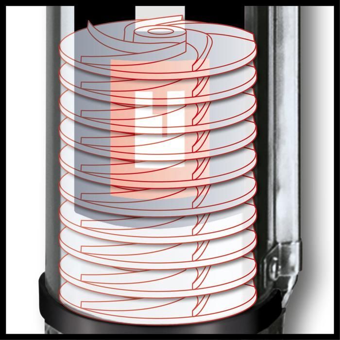Einhell Pompe immergée de forage GC-DW 1300 N (1300W, Hauteur de refoulement 65m, immersion 20m, Raccordement tuyau 47,8mm)
