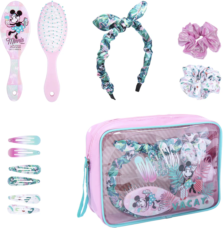 Conjunto de acessórios de cabelo Disney Minnie Mouse Beauty Set para crianças